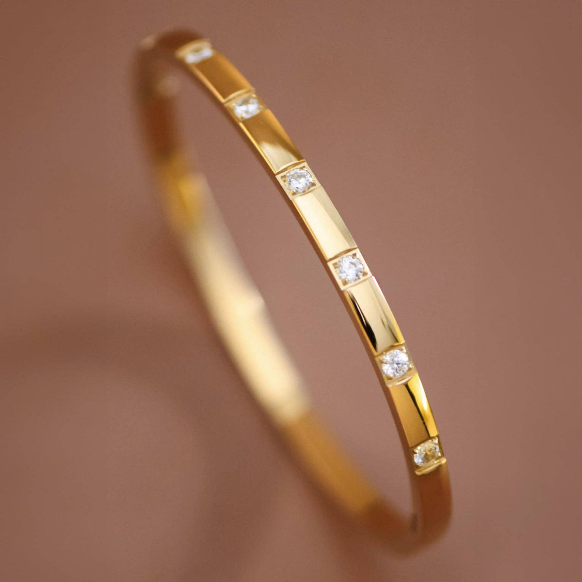 18K Gold Plated waterproof Stainless Steel Bangle