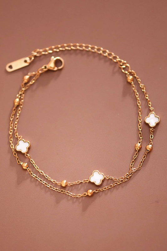 18K Gold Plated Waterproof Stainless Steel Chain Bracelet