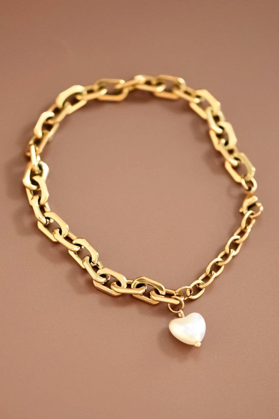 18K Gold Plated Waterproof Stainless Steel Chain Bracelet