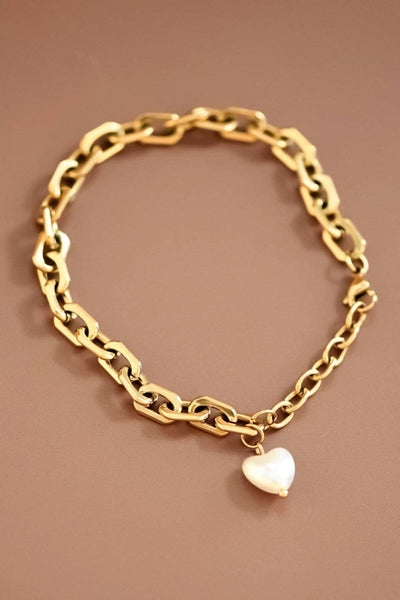 18K Gold Plated Waterproof Stainless Steel Chain Bracelet