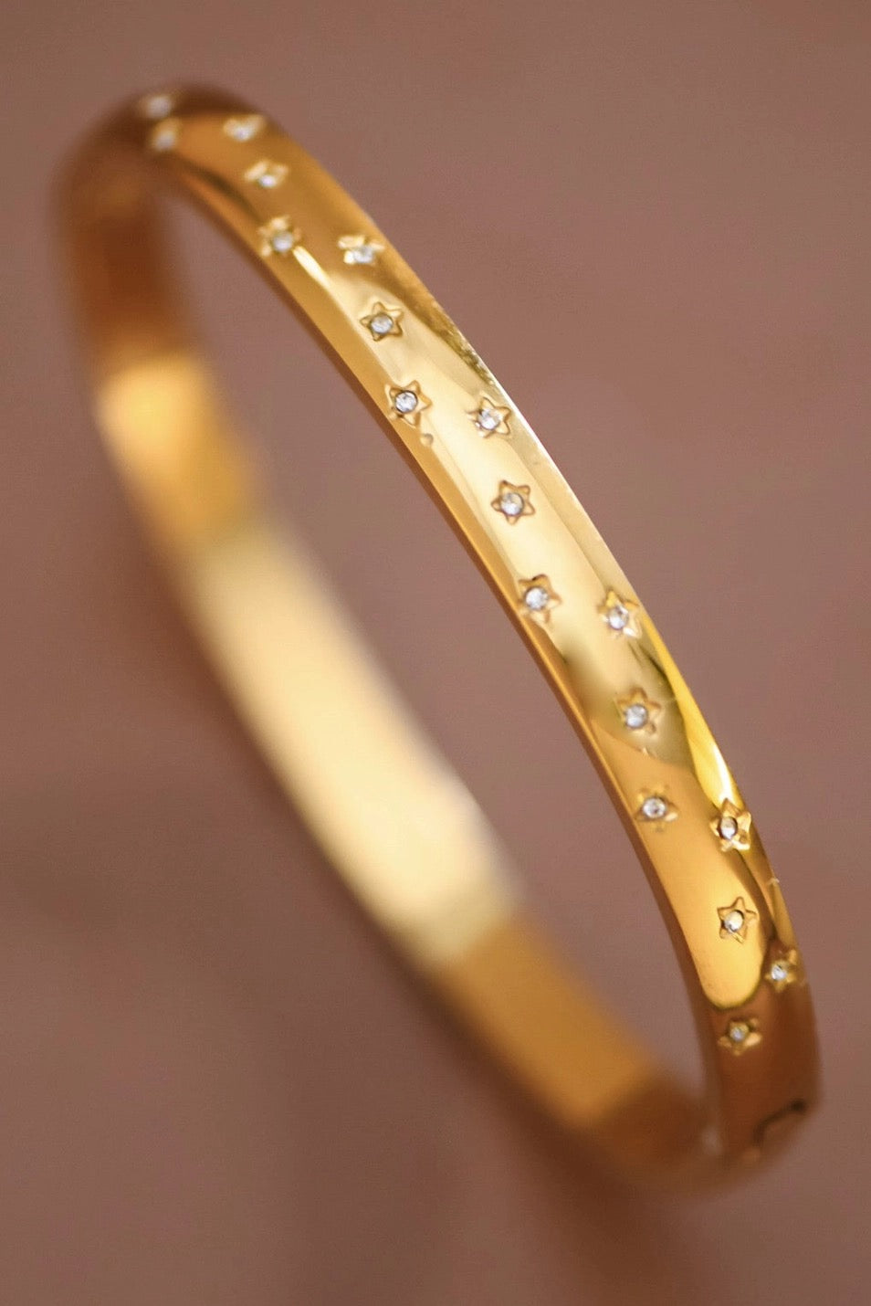 18K Gold Plated waterproof Stainless Steel Bangle