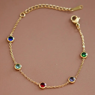 18K Gold  Plated Waterproof Stainless Steel Chain Bracelet