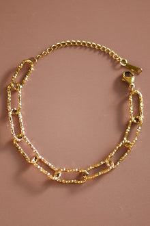 18K Gold Plated Waterproof Stainless Steel Chain Bracelet