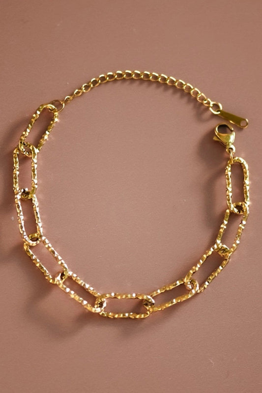 18K Gold Plated Waterproof Stainless Steel Chain Bracelet