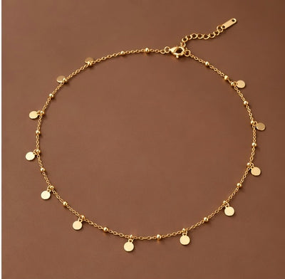 18K Gold Plated Waterproof Stainless Steel Chain Necklace