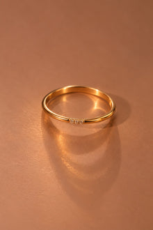 18K Gold Plated Waterproof Stainless Steel Ring