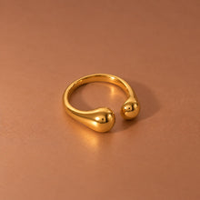 18K Gold Plated Waterproof Stainless Steel Ring
