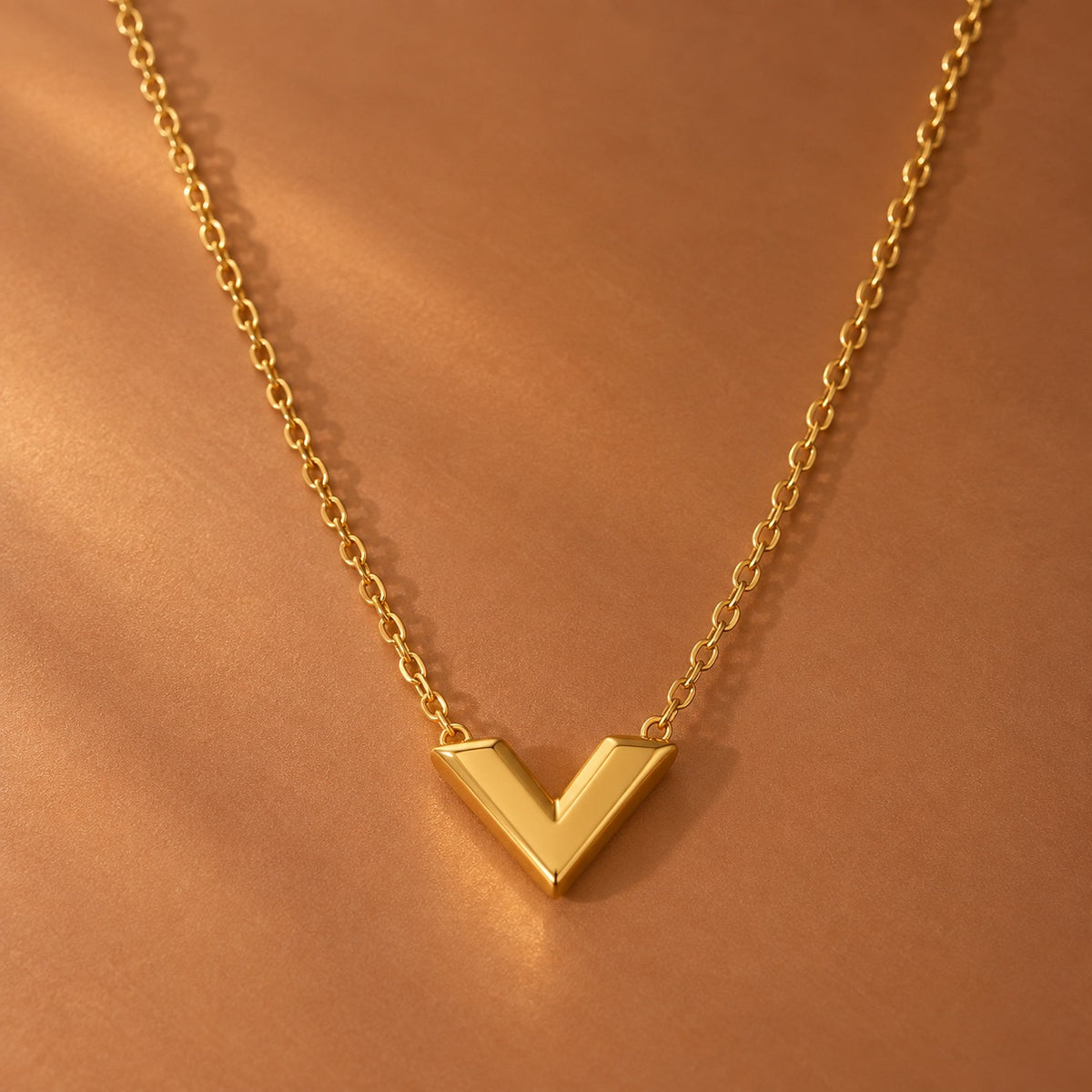 18K Gold Plated Waterproof Stainless Steel Chain Necklace