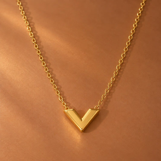 18K Gold Plated Waterproof Stainless Steel Chain Necklace