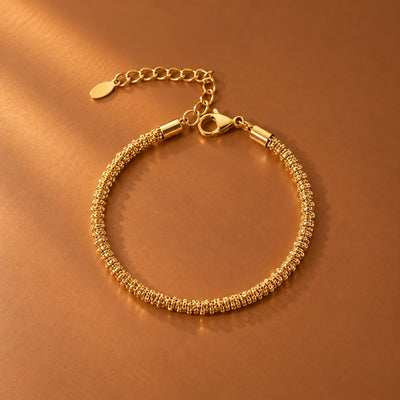 18K Gold Plated Waterproof Stainless Steel Chain Bracelet