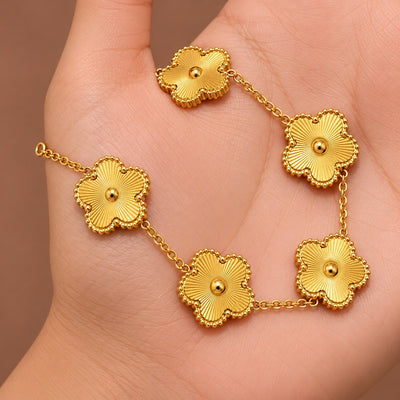 18K Gold Plated Waterproof Stainless Steel  Bracelet