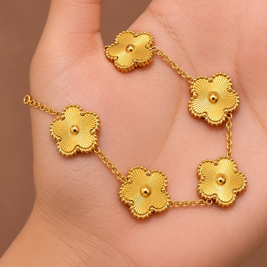 18K Gold Plated Waterproof Stainless Steel  Bracelet