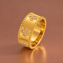 18K Gold Plated Waterproof Stainless Steel Ring