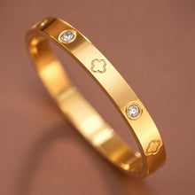 18K Gold Plated waterproof Stainless Steel Bangle