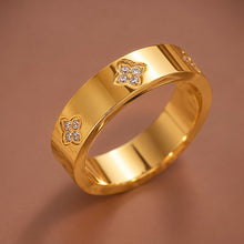 18K Gold Plated Waterproof Stainless Steel Ring