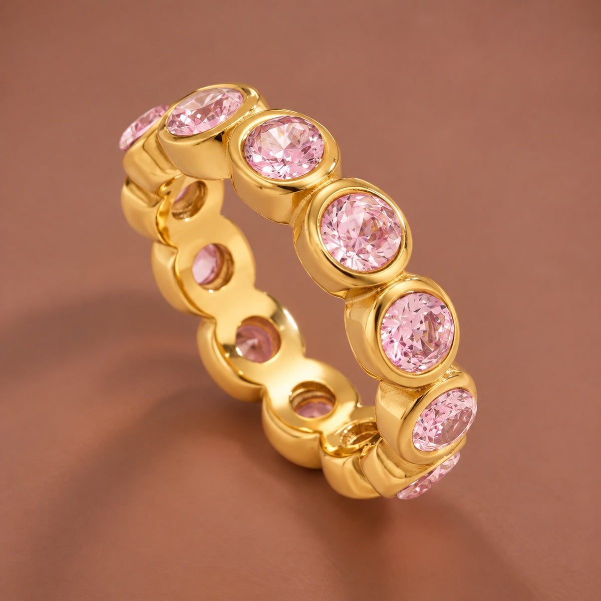 18K Gold Plated Waterproof Stainless Steel Ring