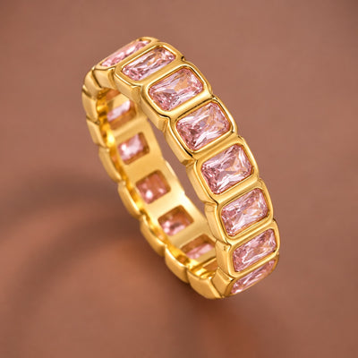 18K Gold Plated Waterproof Stainless Steel Ring