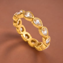 18K Gold Plated Waterproof Stainless Steel Ring