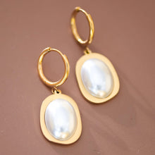 18K Gold Plated Waterproof stainless Steel Drop Earring