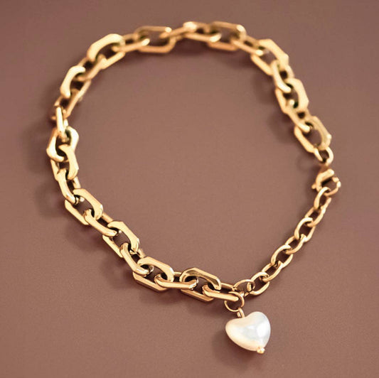 18K Gold Plated Waterproof Stainless Steel Chain Bracelet