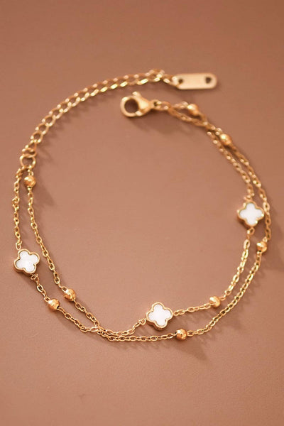 18K Gold Plated Waterproof Stainless Steel Chain Bracelet