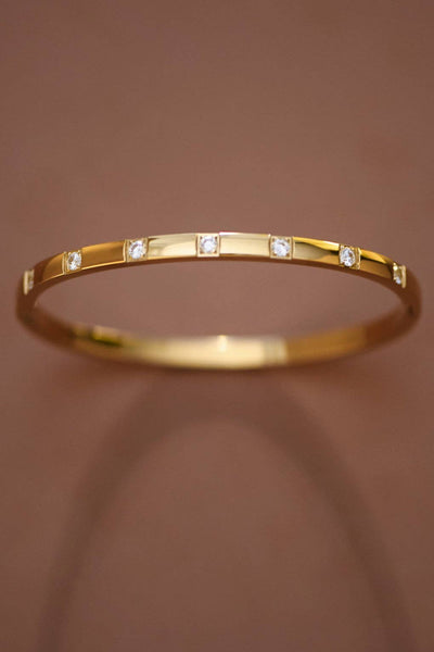 18K Gold Plated waterproof Stainless Steel Bangle