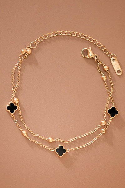 18K gold plated stainless steel chain bracelet.