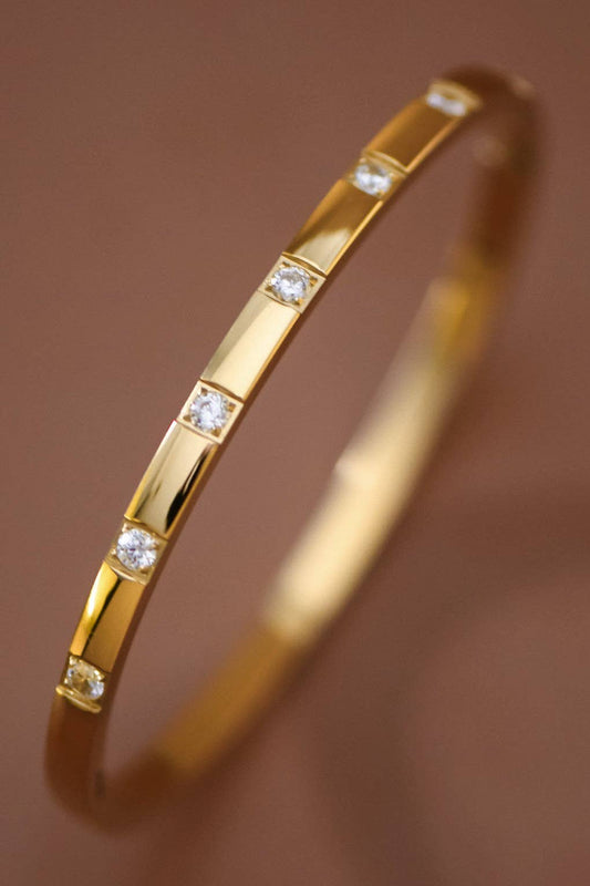 18K Gold Plated waterproof Stainless Steel Bangle